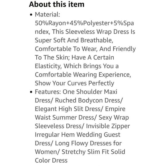 NWT! Sarin Mathews One Shoulder Dress Black Size Large MSRP $60 - Picture 5 of 13